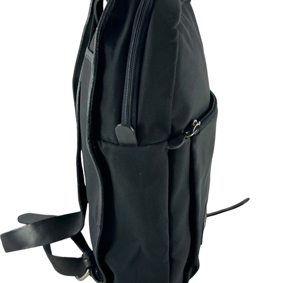 IL BISONTE W.A DI FILIPPO Black Nylon Men's Backpack Made in Italy - Picture 4 of 13